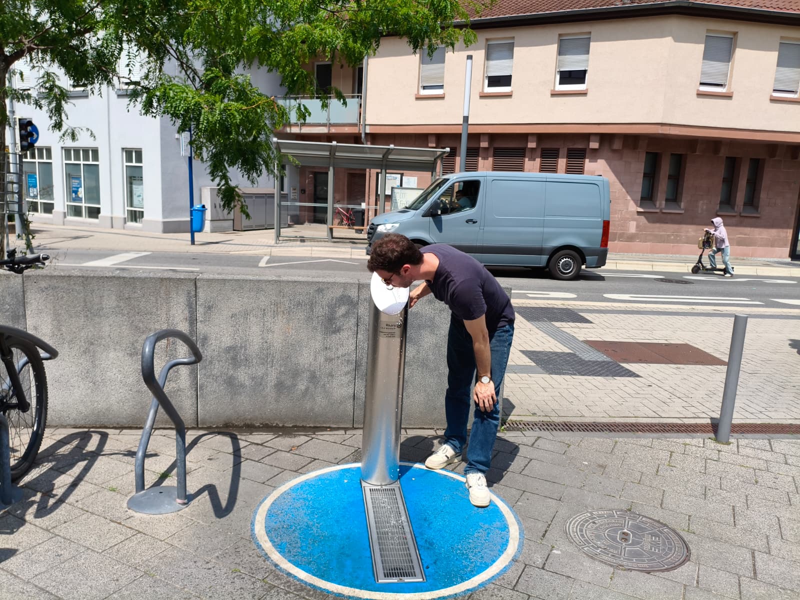 Hitze in Weinheim: Diese kühlen Orte und Trinkwasserspender helfen
