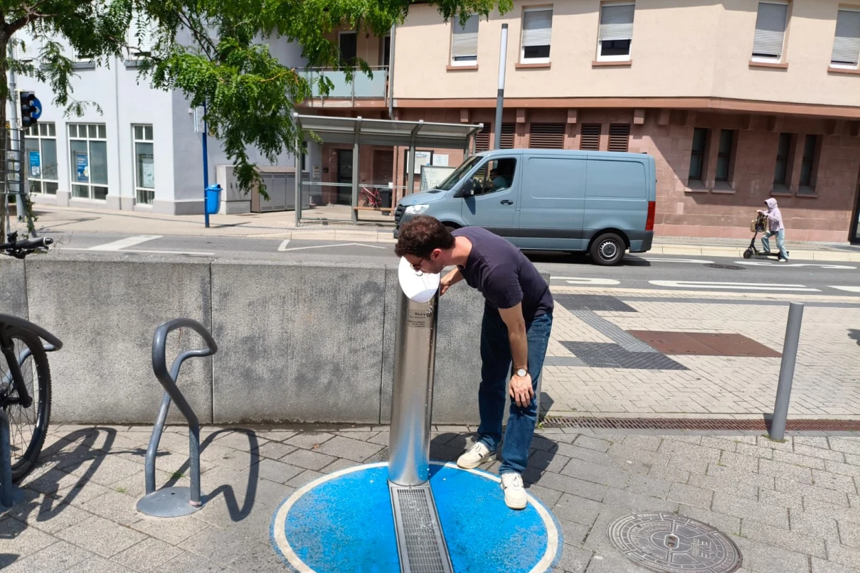 Hitze in Weinheim: Diese kühlen Orte und Trinkwasserspender helfen