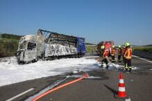 Lastwagen schrammt anderen Lkw: 320.000 Euro Schaden
