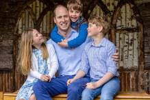 Strahlender Prinz William grüßt zum britischen Vatertag
