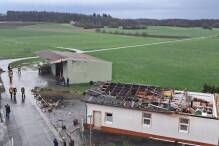 Wind bei Gießen deckt Dächer ab: DWD vermutet Tornado
