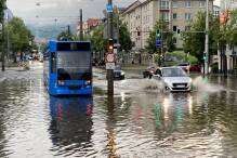 Überschwemmungen und Hagelschäden: Unwetter in Nordhessen 
