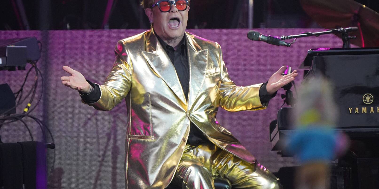 Elton John beim Glastonbury Festival.