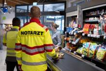 Vortritt für Rettungskräfte an der Supermarktkasse 
