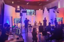 Friedrich-Realschüler funktionieren Turnhalle in Fernsehstudio um 