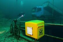 Taucher nutzen Briefkasten in 19 Metern Tiefe 
