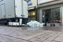 500 Liter Milch in der Weinheimer Fußgängerzone ausgelaufen
