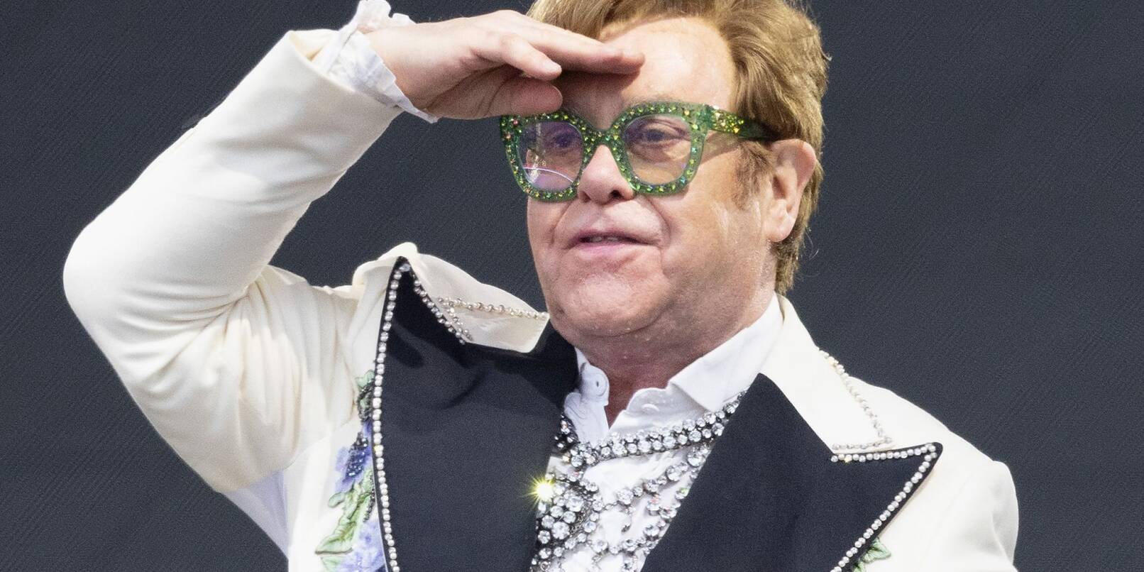 Elton John auf der Bühne des BST Hyde Park Festivals 2022.
