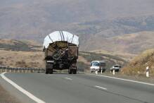 Letzter Flüchtlingsbus aus Berg-Karabach in Armenien
