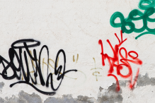 Graffiti-Schmierereien in Seeheim-Jugenheim 
