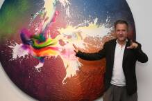 Christian Awe zeigt in der Volksbank-Galerie tropfende Abstraktion 