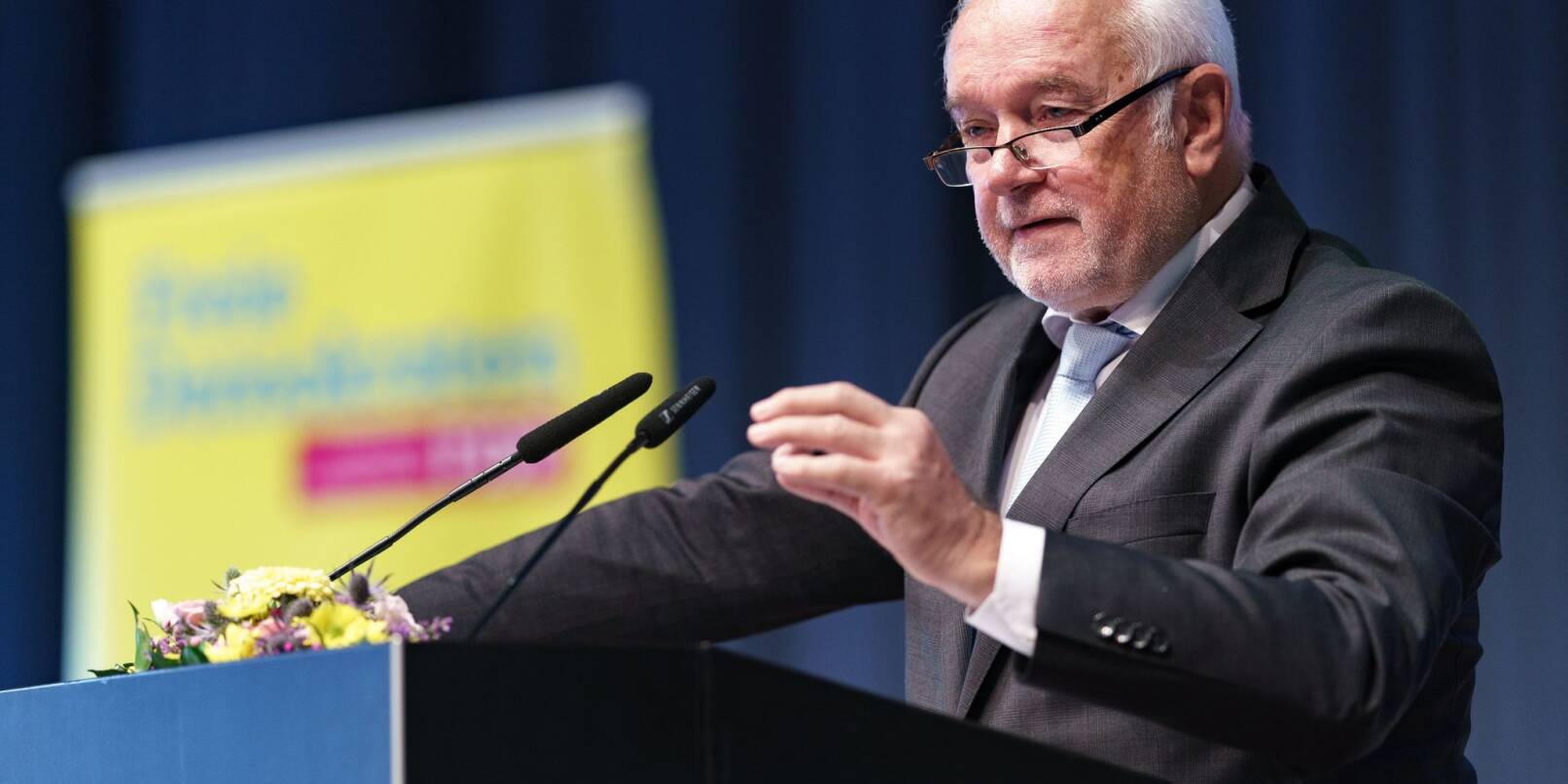 Wolfgang Kubicki (FDP), stellvertretender Bundesvorsitzender seiner Partei, beim Landesparteitag der FDP Schleswig-Holstein.