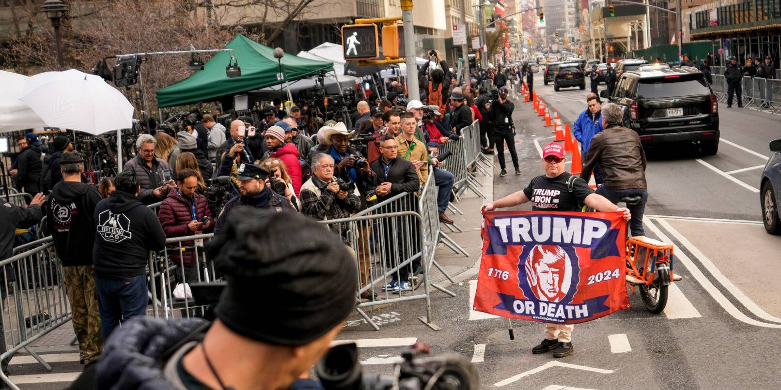 Ein Trump-Anhänger in Manhattan.