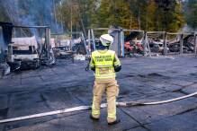 Millionenschaden bei Brand in Feuerwehr-Lagerhalle 
