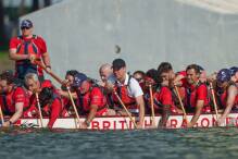 Prinz William gewinnt beim Drachenbootrennen

