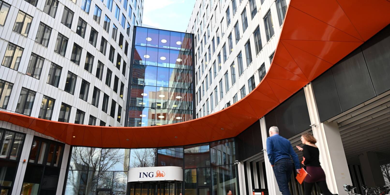 Die Zentrale der Direktbank ING in Frankfurt am Main.