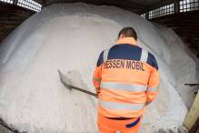 90.000 Tonnen Streusalz für Hessens Straßen eingelagert 
