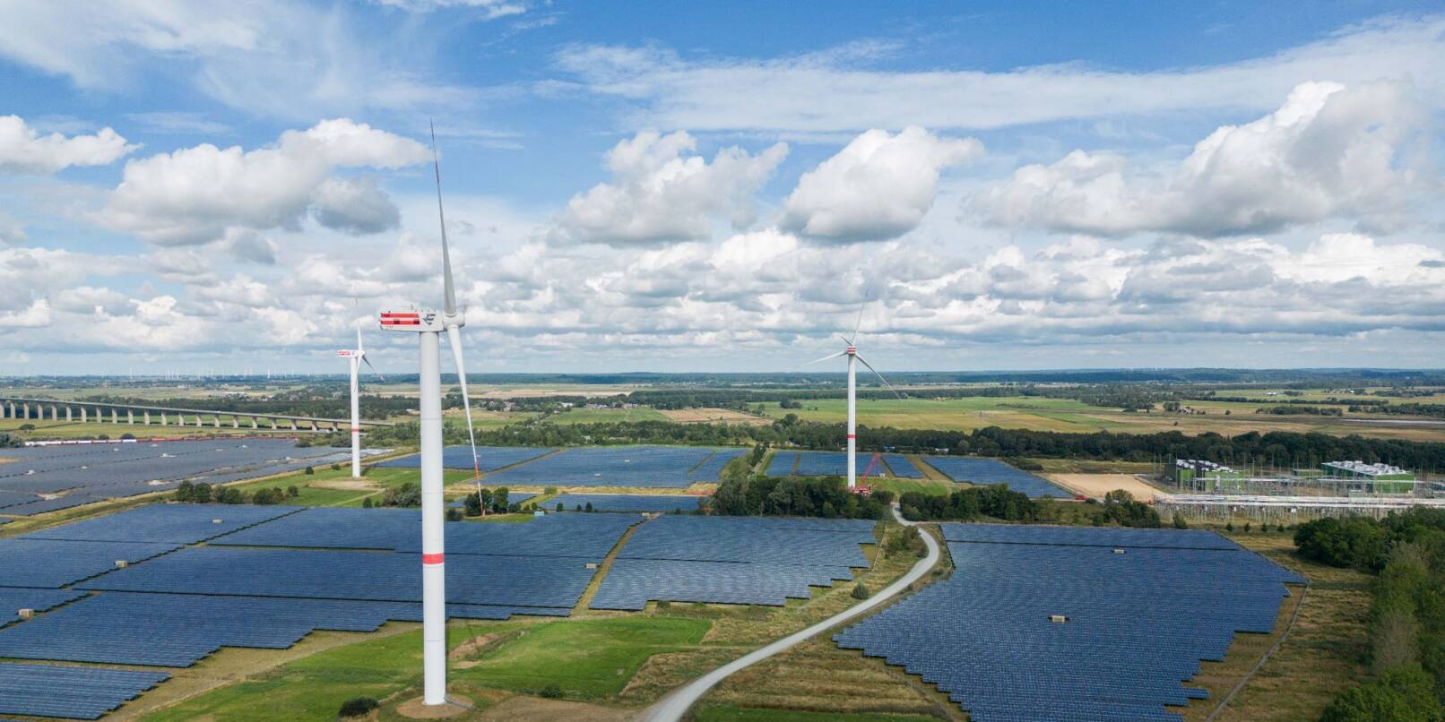 Windkraftanlagen in Schleswig-Holstein.