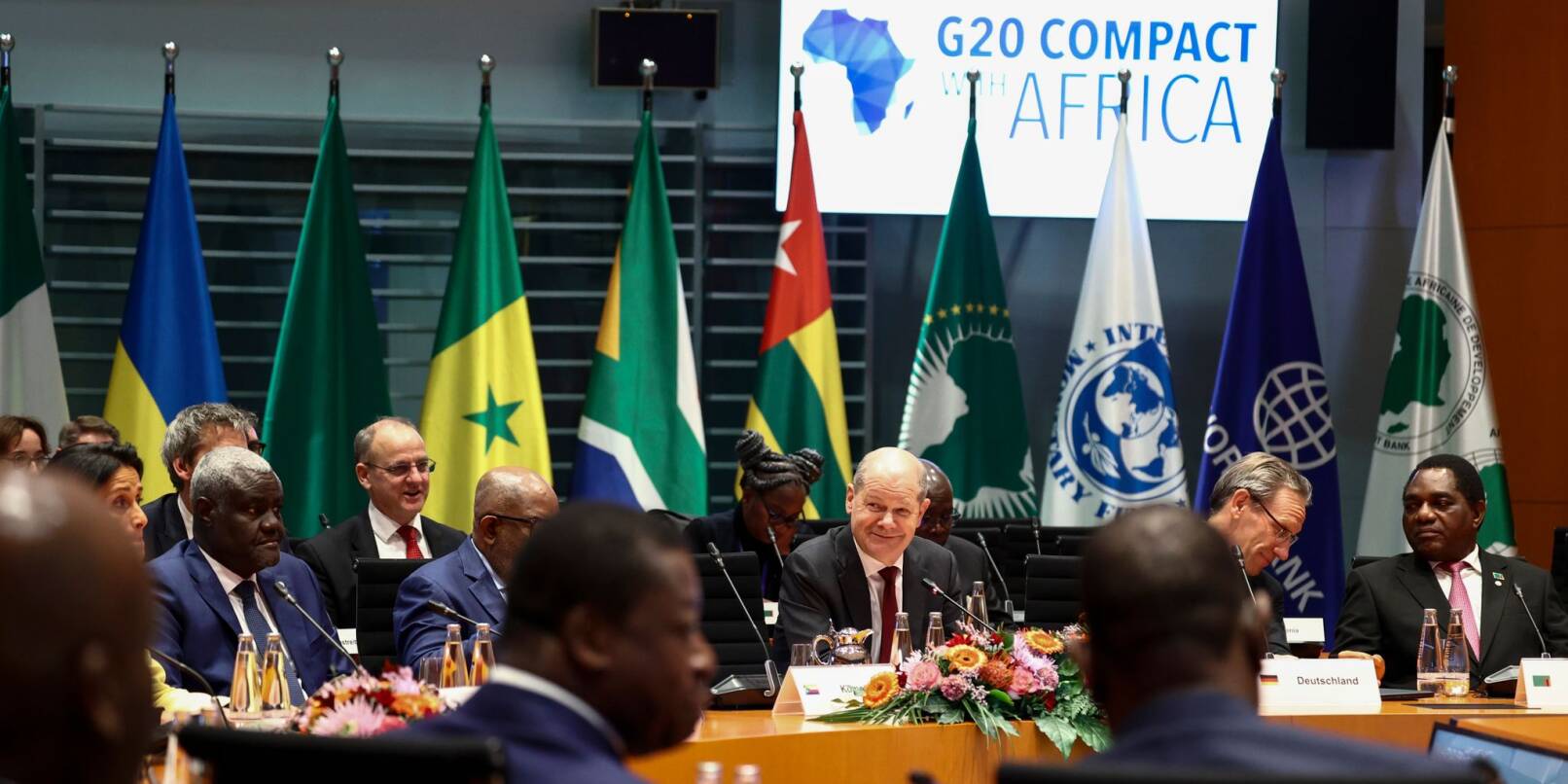 Bundeskanzler Olaf Scholz leitet den Investitionsgipfel «Compact with Africa».