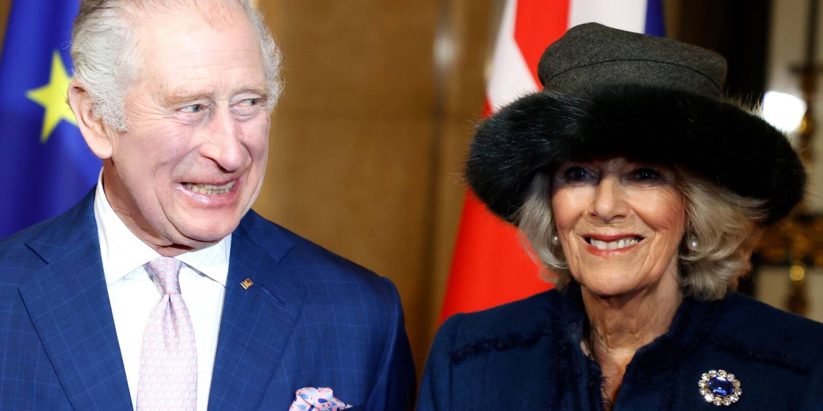 König Charles III. von Großbritannien und Königsgemahlin Camilla Ende März zu Besuch in Deutschland - noch ungekrönt.