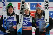 Deutsche Skispringerinnen chancenlos, Nika Prevc gewinnt
