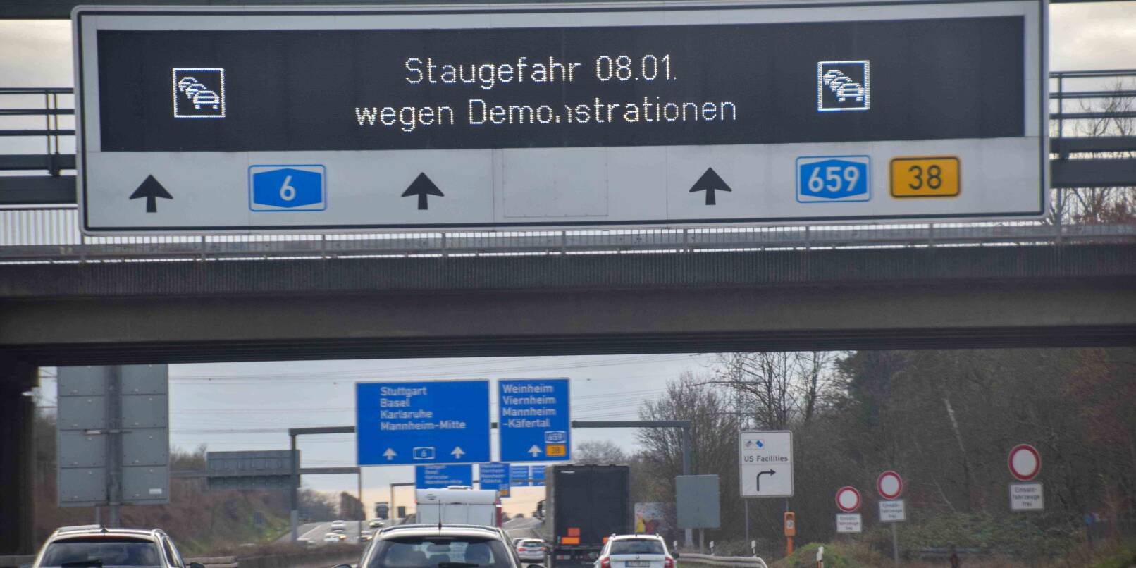 "Staugefahr wegen Demonstrationen": Am 8. Januar wollen Landwirte mit ihren Traktoren auch im Rhein-Neckar-Kreis Sternfahrten unternehmen.