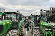 Bauernprotest legt Bergstraße und Odenwald lahm 