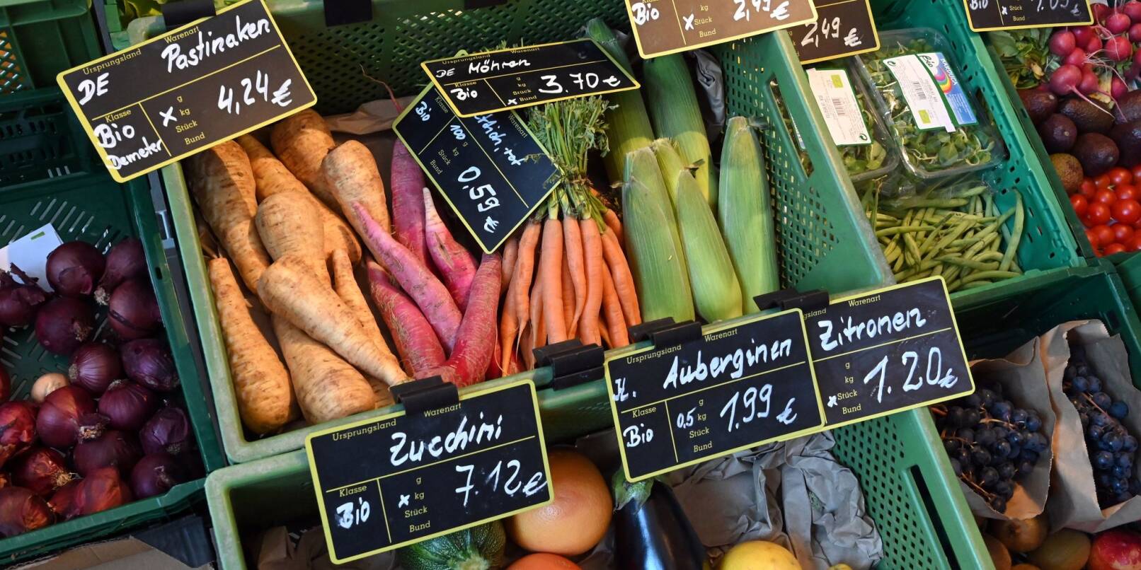 Die Nachfrage nach Bio-Lebensmitteln ist trotz Krisen wieder gewachsen.