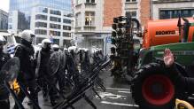 Der Bauernprotest in Brüssel eskaliert
