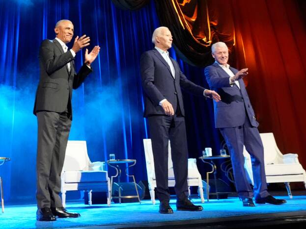 Präsidenten-Spektakel in New York: Biden, Obama und Clinton

