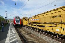 Gleisarbeiten zwischen Weinheim und Ladenburg 