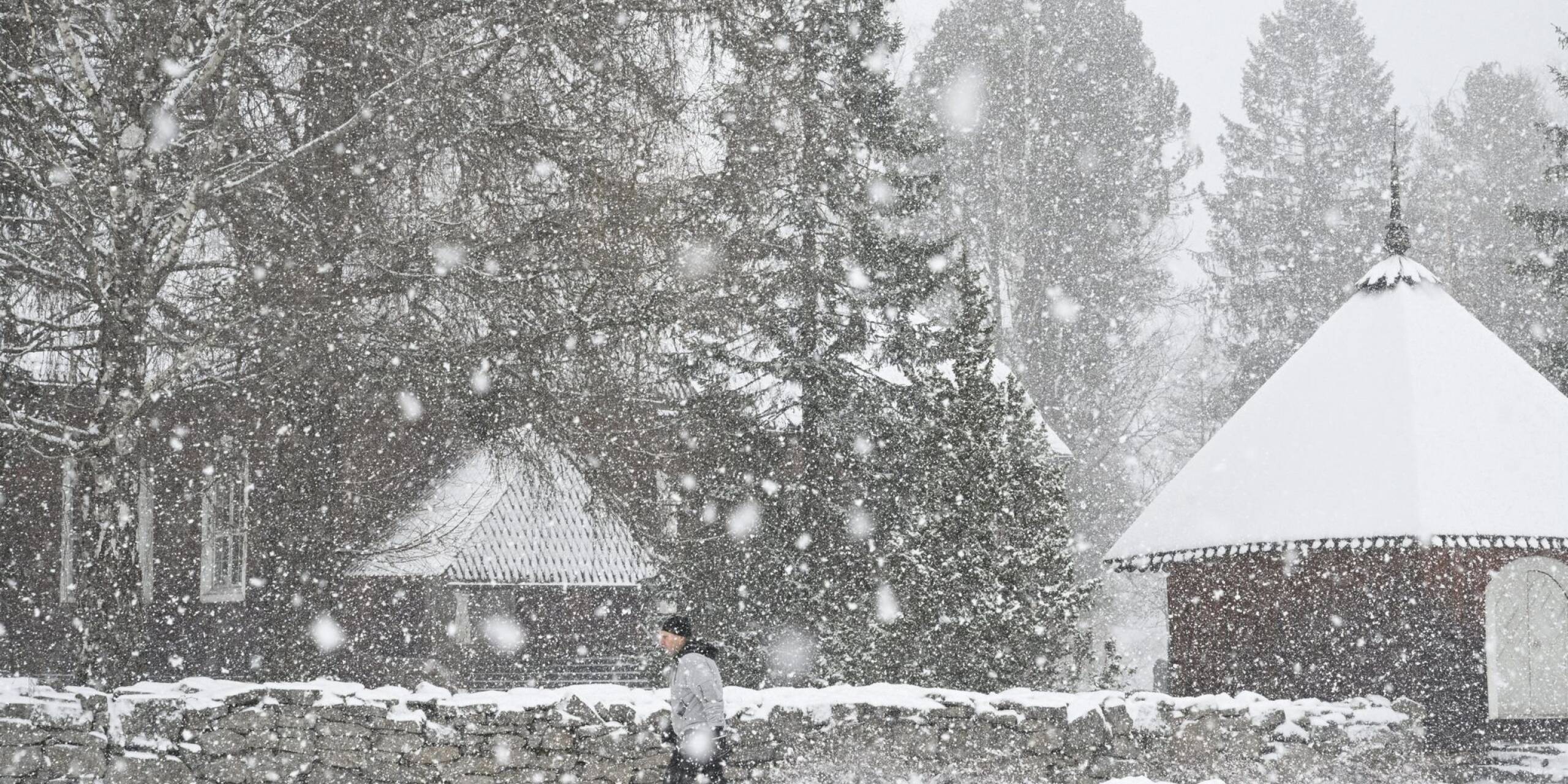 In Bayern schneit es - und in Finnland auch. In dem Städtchen Keuruu herrscht tiefster Winter.