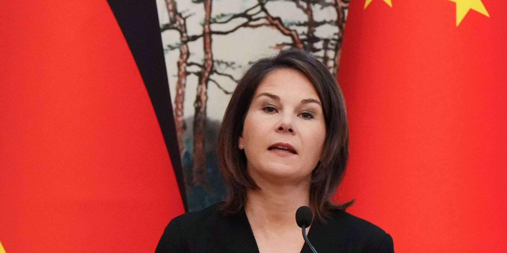 Die deutsche Außenministerin Annalena Baerbock in China.