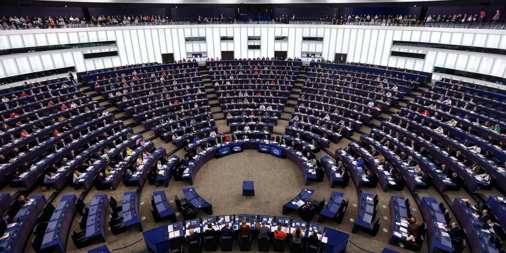Das Europäische Parlament in Straßburg - am 9. Juni findet in Deutschland die Europawahl statt.