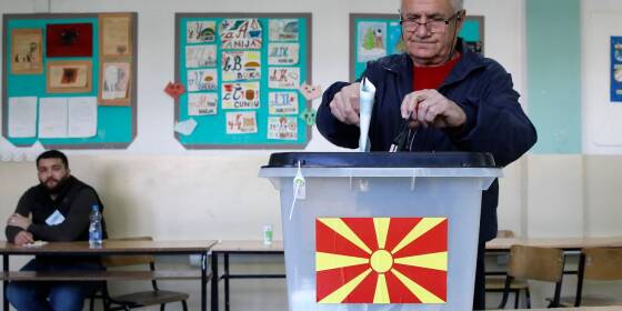 Wahl in Nordmazedonien: Oppositionelle gewinnt erste Runde

