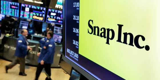 Aktie von Snapchat-Firma springt nach Umsatzplus hoch
