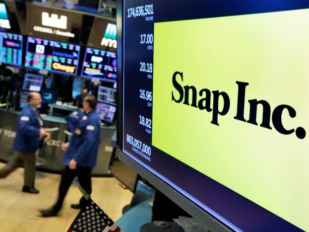 Aktie von Snapchat-Firma springt nach Umsatzplus hoch
