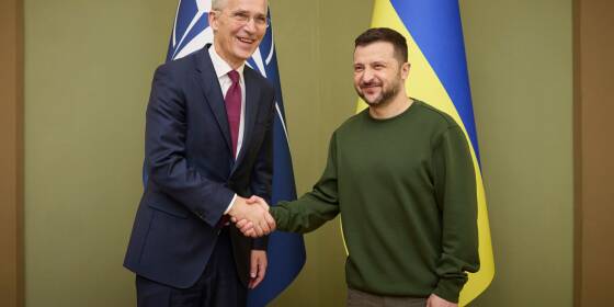 Nato-Generalsekretär dämpft in Kiew Hoffnungen der Ukrainer
