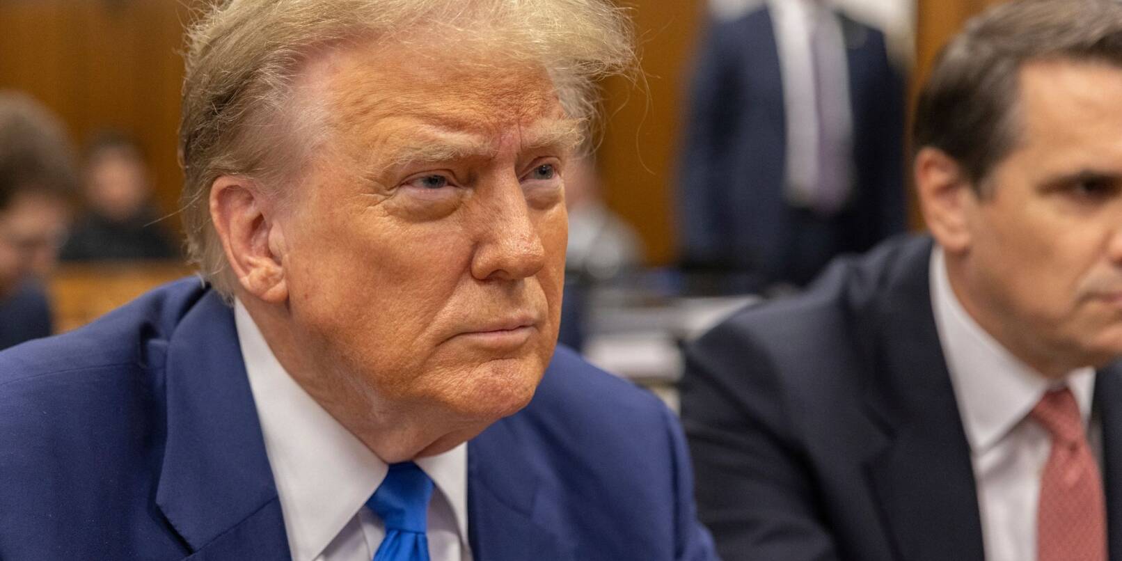 Donald Trump erscheint vor seinem Prozess in Manhattan. Donald Trump erscheint vor seinem Prozess in Manhattan.