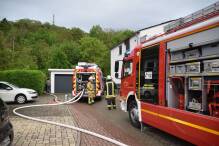 Brand in der Weinheimer Nordstadt - Feuerwehr im Einsatz 