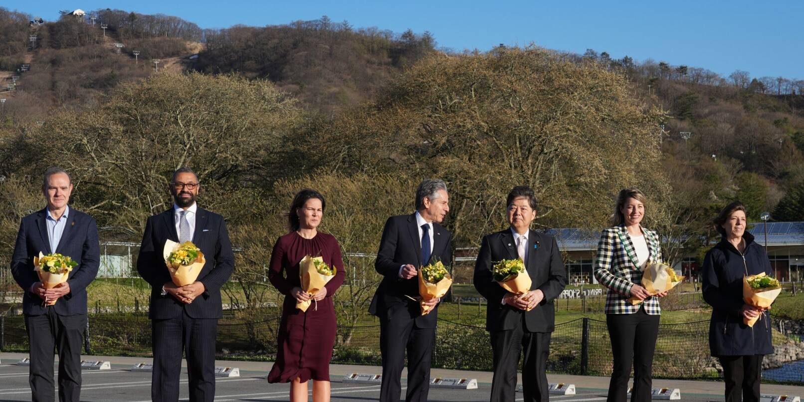Die Außenministerinnen und -minister der G7 sind zu einem Treffen in Japan zusammengekommen.