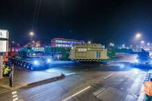 Hunderte Tonnen schwerer Transformator transportiert
