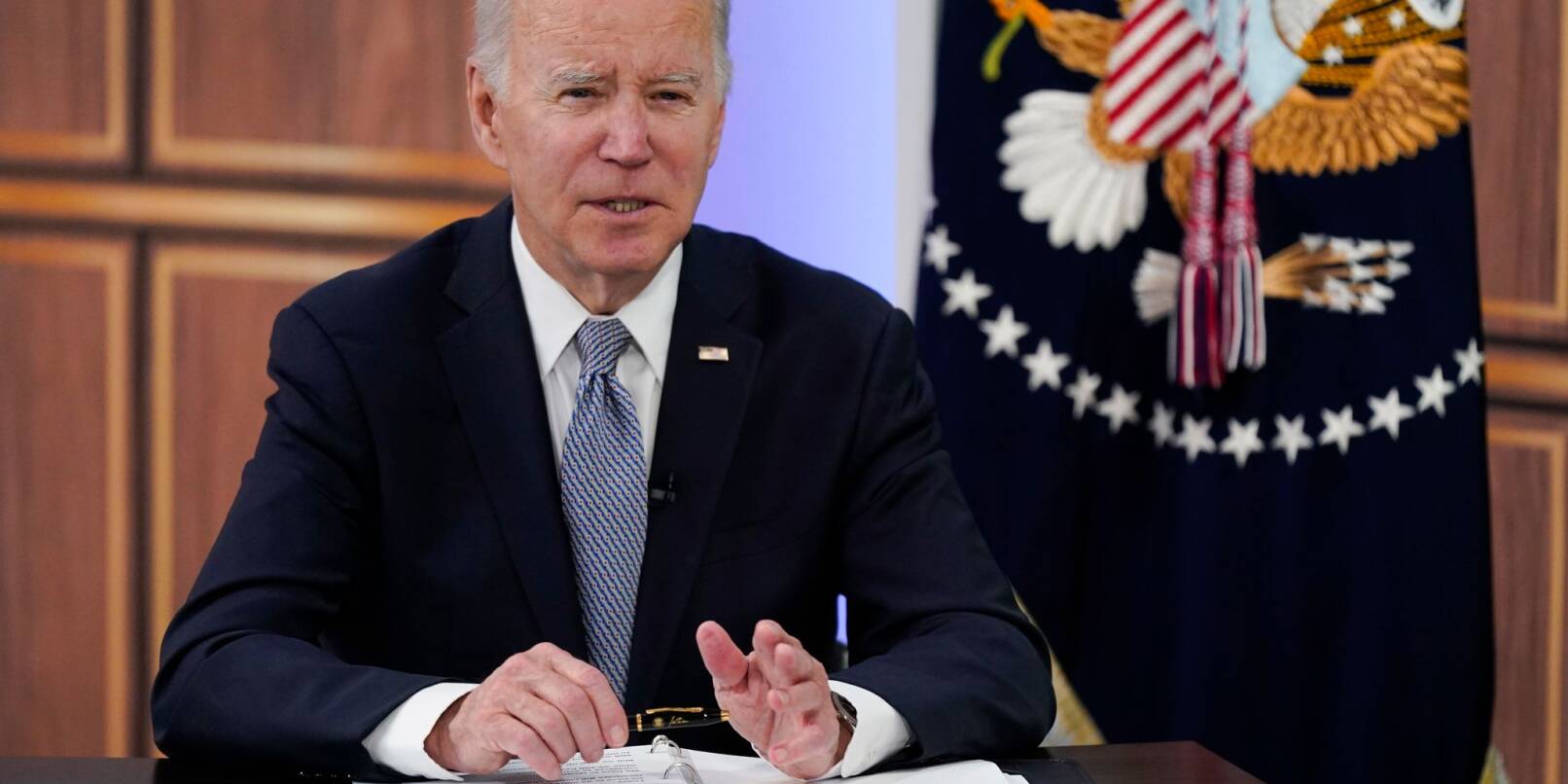 US-Präsident Joe Biden in Washington - noch hat er seinde Kandidatur für 2024 nicht offiziell angekündigt.