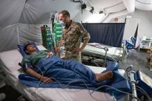 Krankenversorgung im Zelt - Bundeswehr im Erdbebengebiet 
