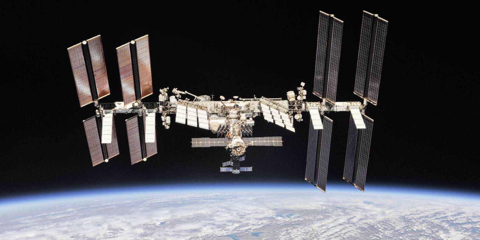 Die Internationale Raumstation (ISS): Russlands Raumfahrtbehörde ist weiterhin mit von der Partie.