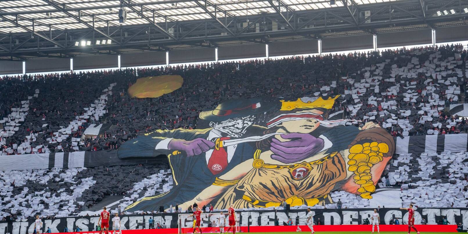 Die umstrittene Choreographie der Kölner Fanszene. Die umstrittene Choreographie der Kölner Fanszene.