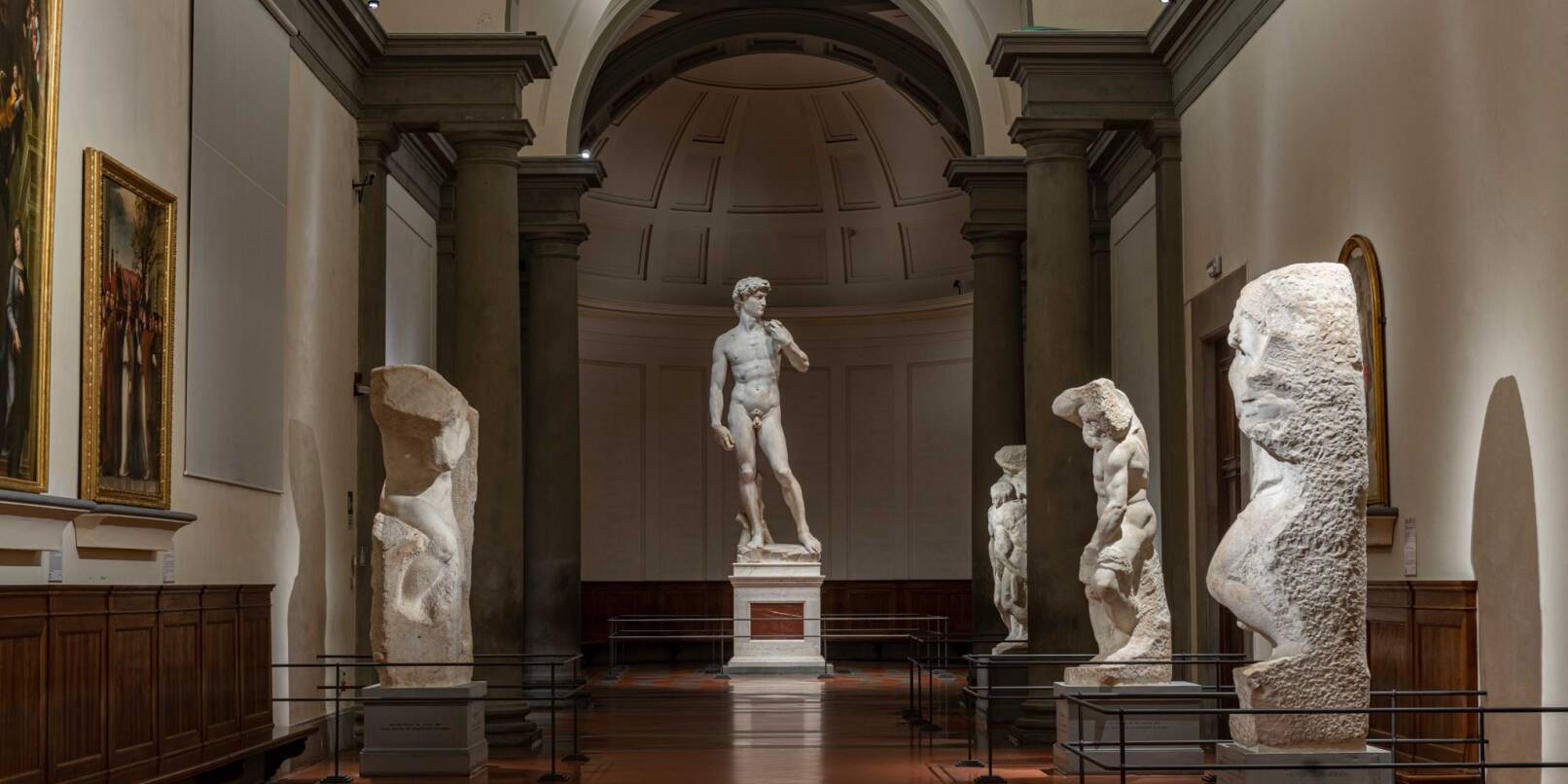 Die David-Statue von Michelangelo in der Galleria dell’Accademia.