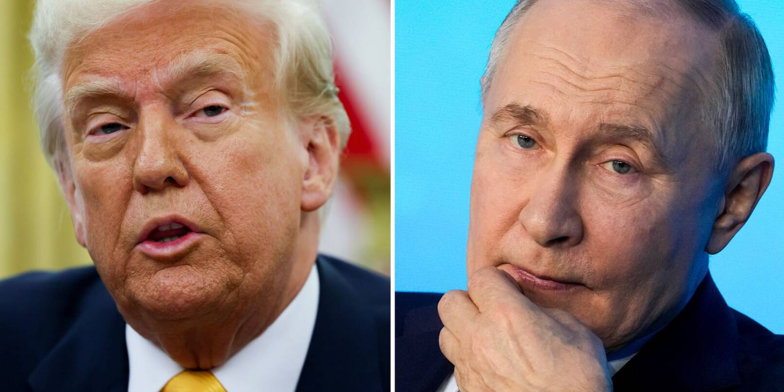 Donald Trump und Wladimir Putin wollen sich laut Trump erneut per Telefon direkt austauschen. (Archivbild) Donald Trump und Wladimir Putin wollen sich laut Trump erneut per Telefon direkt austauschen. (Archivbild)