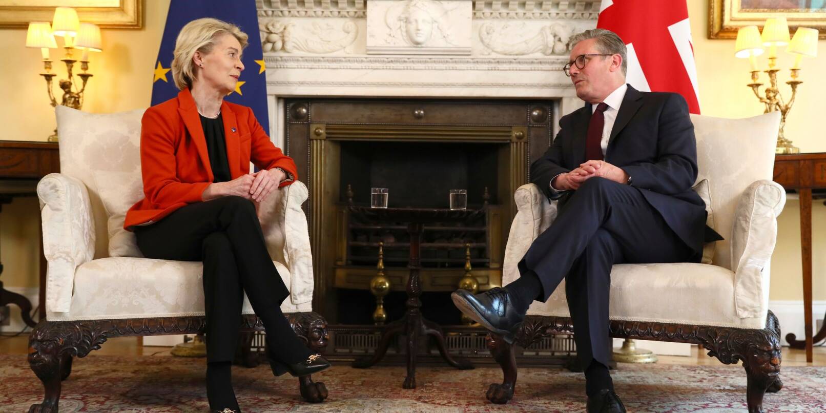 Starmer will von der Leyen erneut in London empfangen. (Archivbild) Starmer will von der Leyen erneut in London empfangen. (Archivbild)