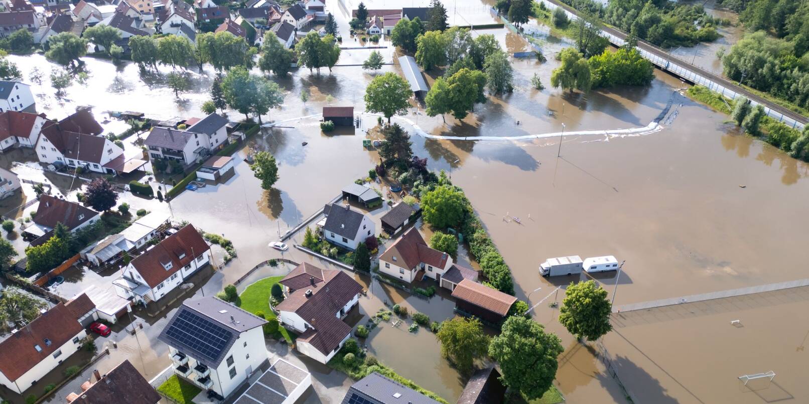 Vor einem Jahr hat das Hochwasser in Süddeutschland schwere Schäden angerichtet. (Archivbild). Vor einem Jahr hat das Hochwasser in Süddeutschland schwere Schäden angerichtet. (Archivbild).